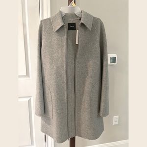 Theory grey zip coat